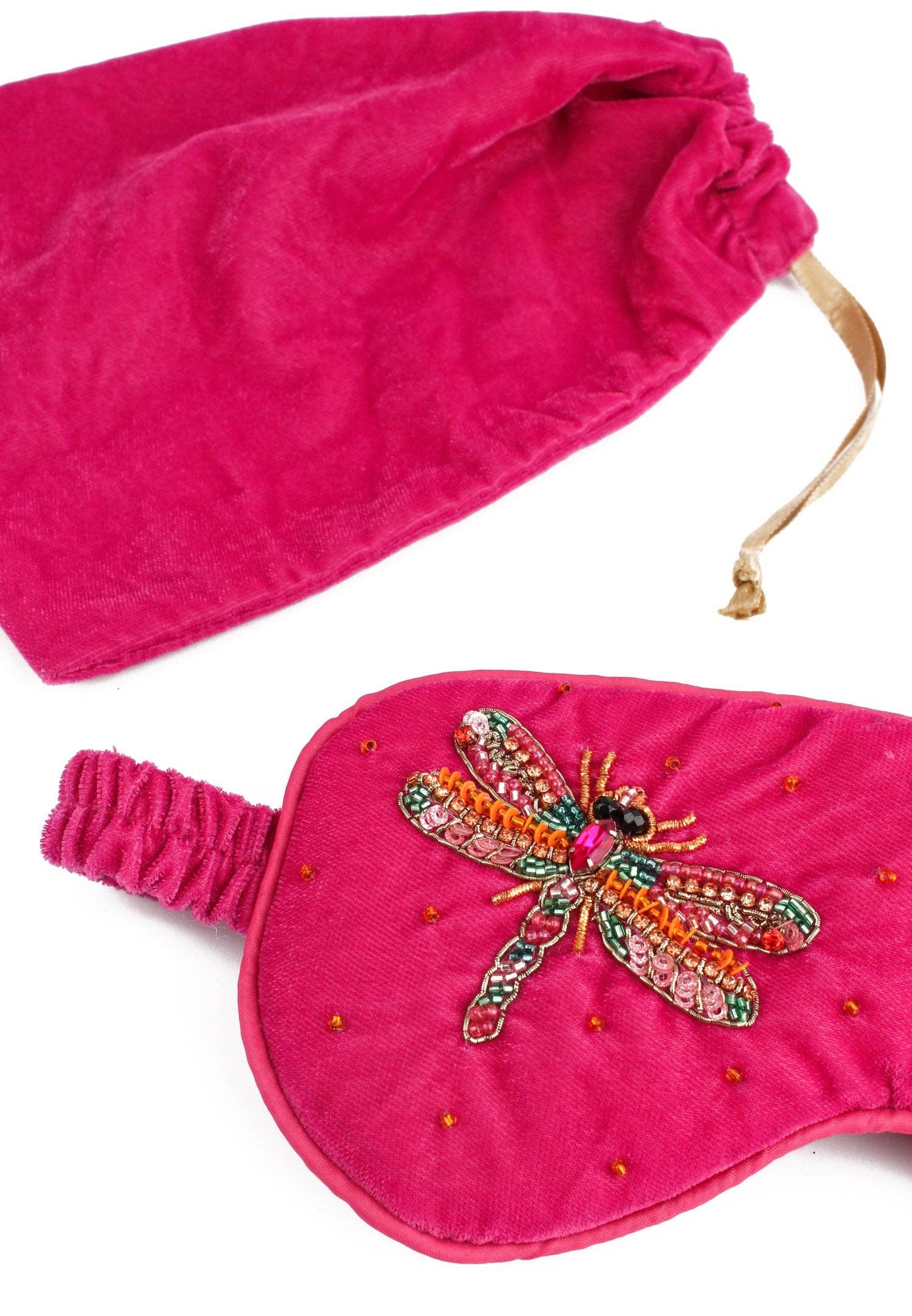 PINK DRAGONFLY SLEEP EYE MASK