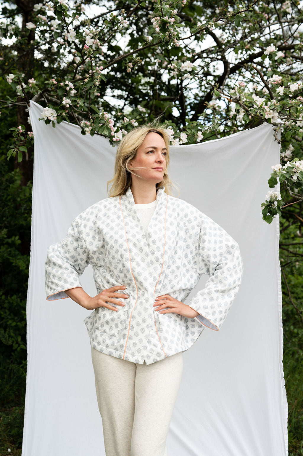 Liv kimono Cloud Tree GREY
