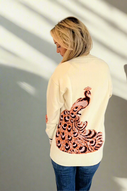 Peacock cardigan ROSE