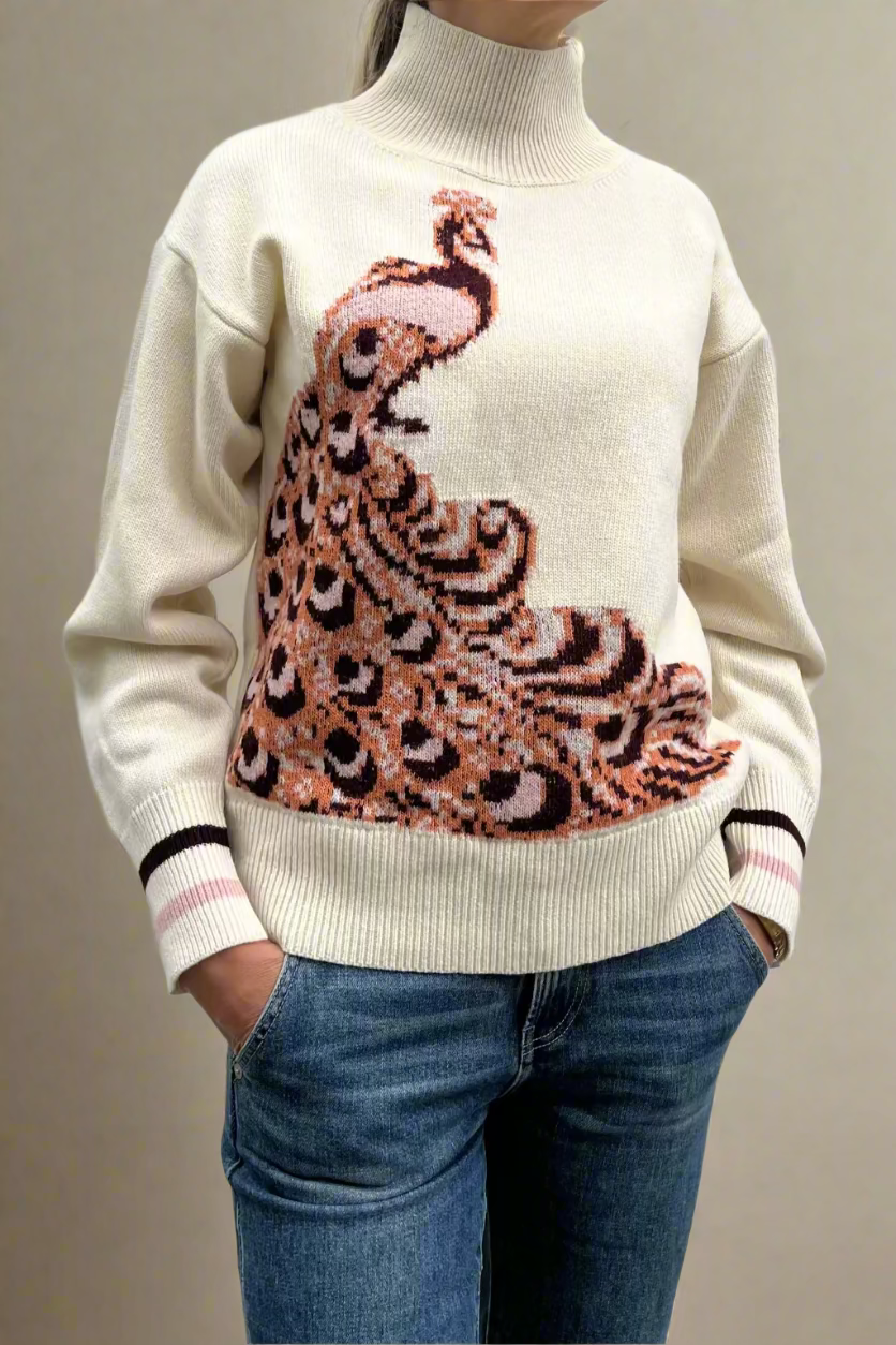 Peacock sweater ROSE
