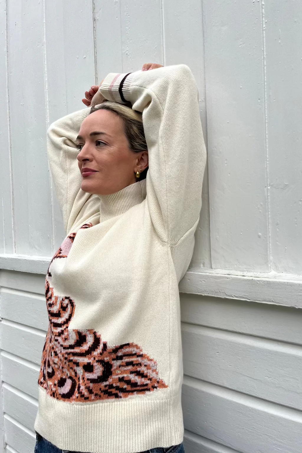 Peacock sweater ROSE