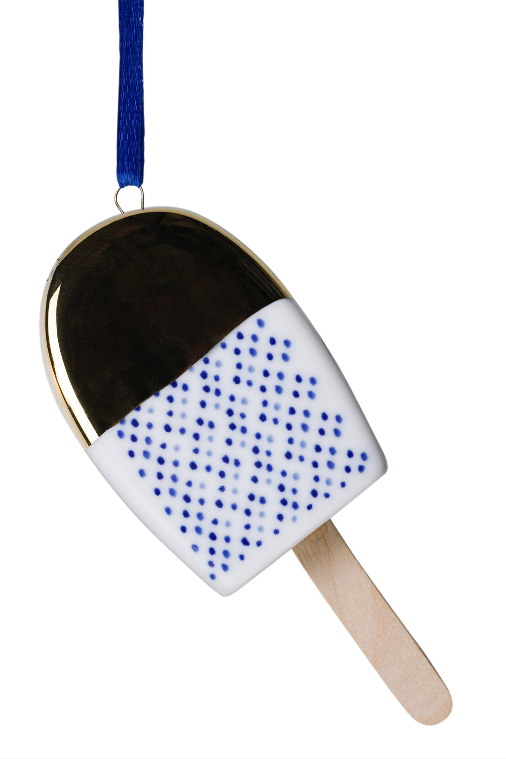 Christmas ornament ice cream with dip