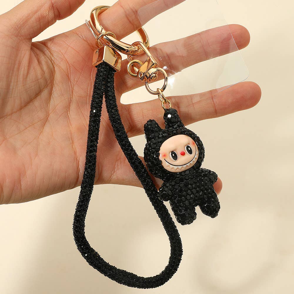Sparkling Labubu Rhinestone Phone and Bag Charm