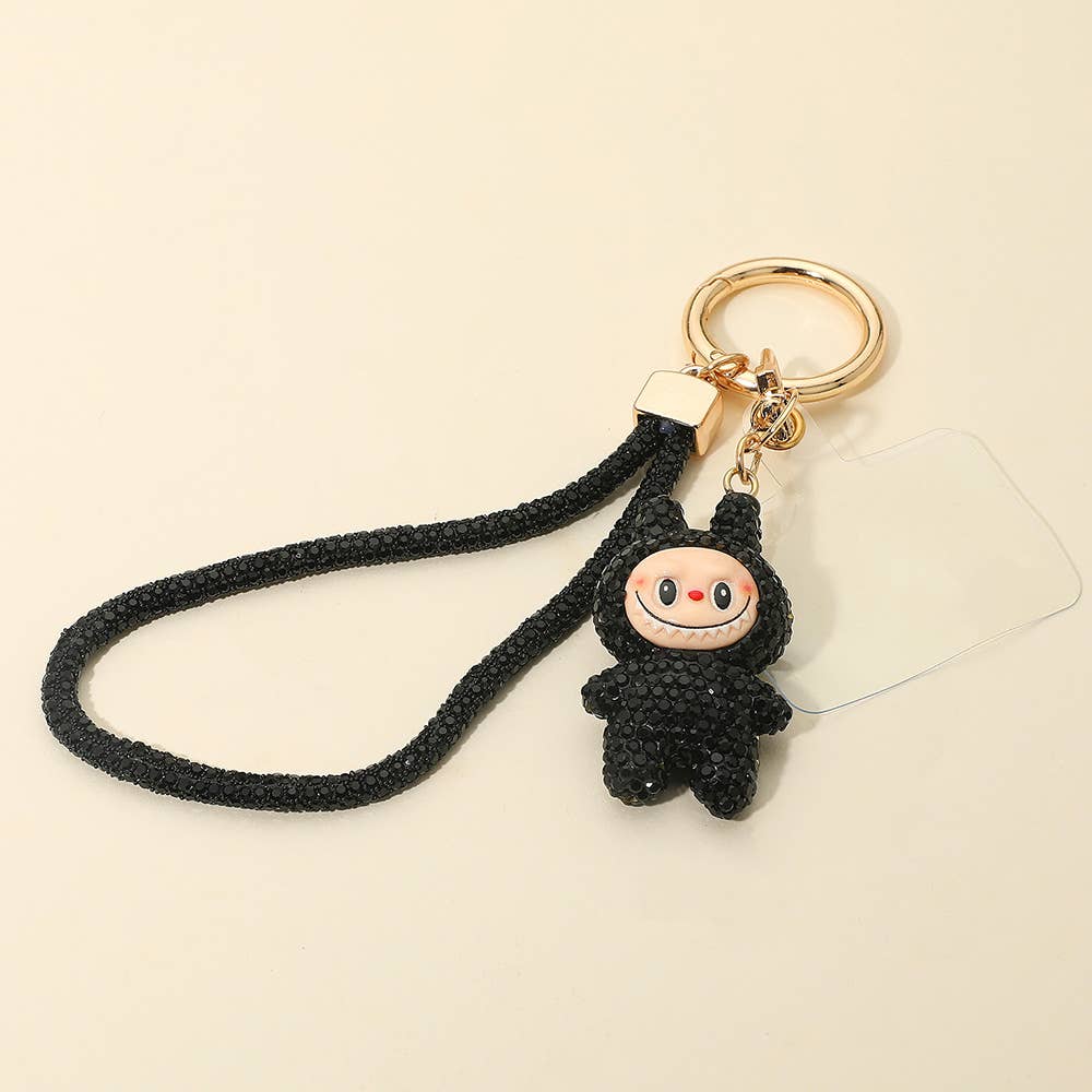 Sparkling Labubu Rhinestone Phone and Bag Charm