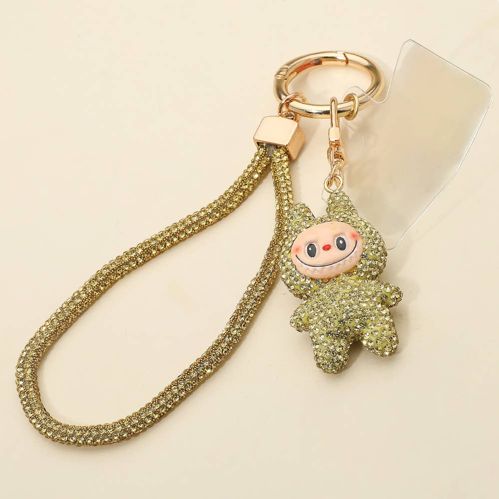 Sparkling Labubu Rhinestone Phone and Bag Charm