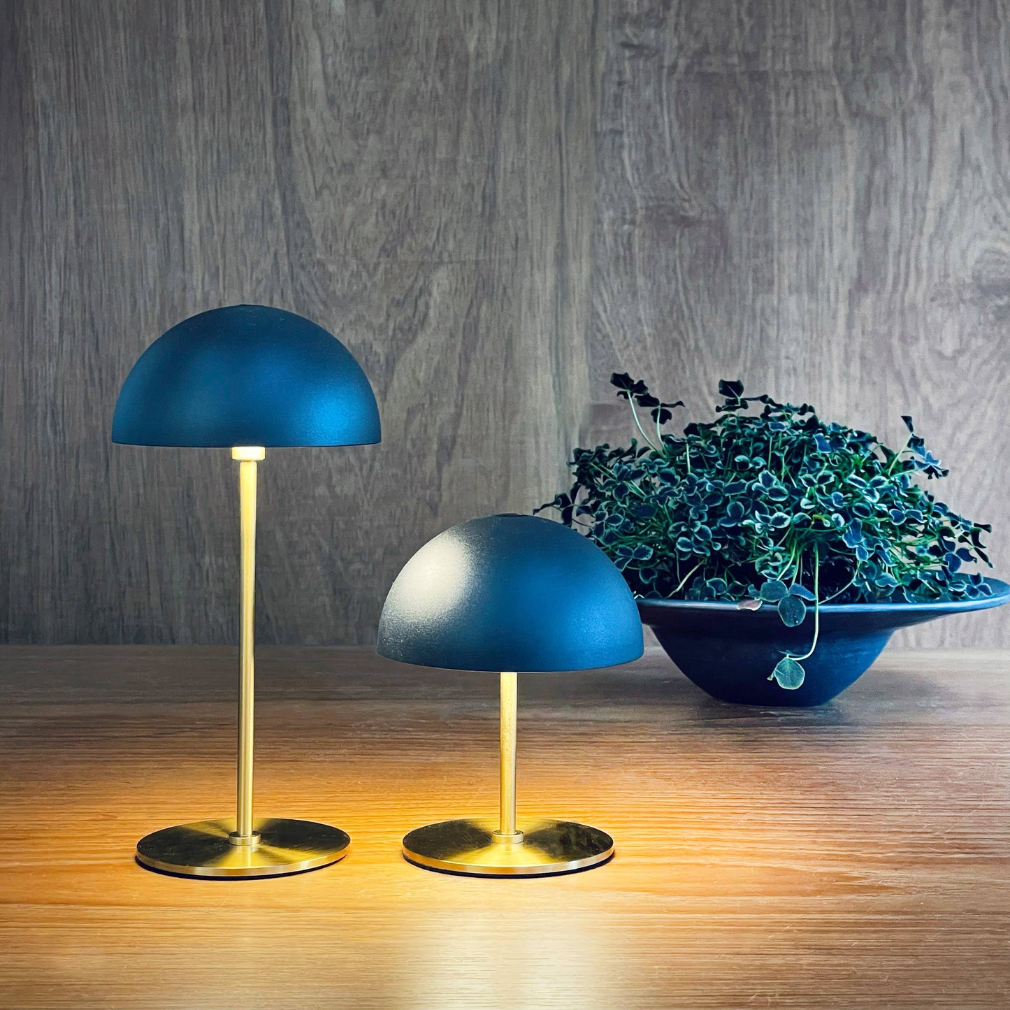 Brass lamp 2 pcs. Black