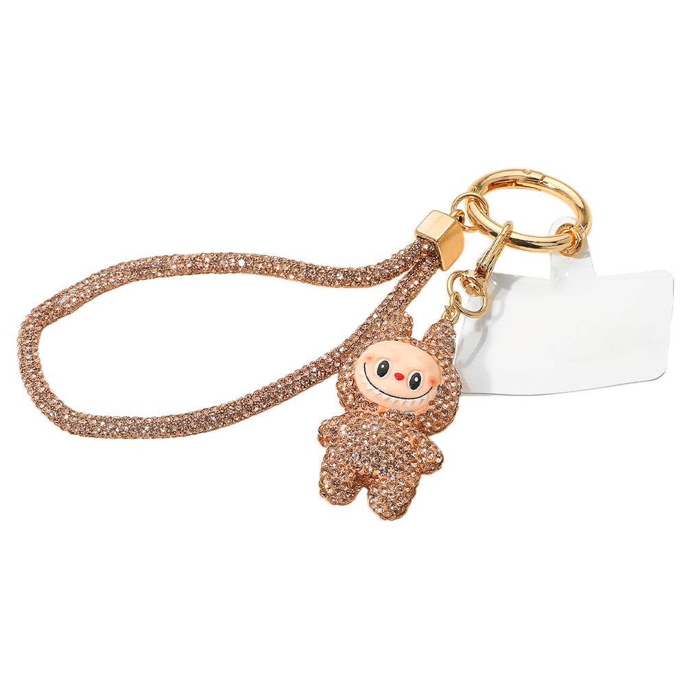 Sparkling Labubu Rhinestone Phone and Bag Charm