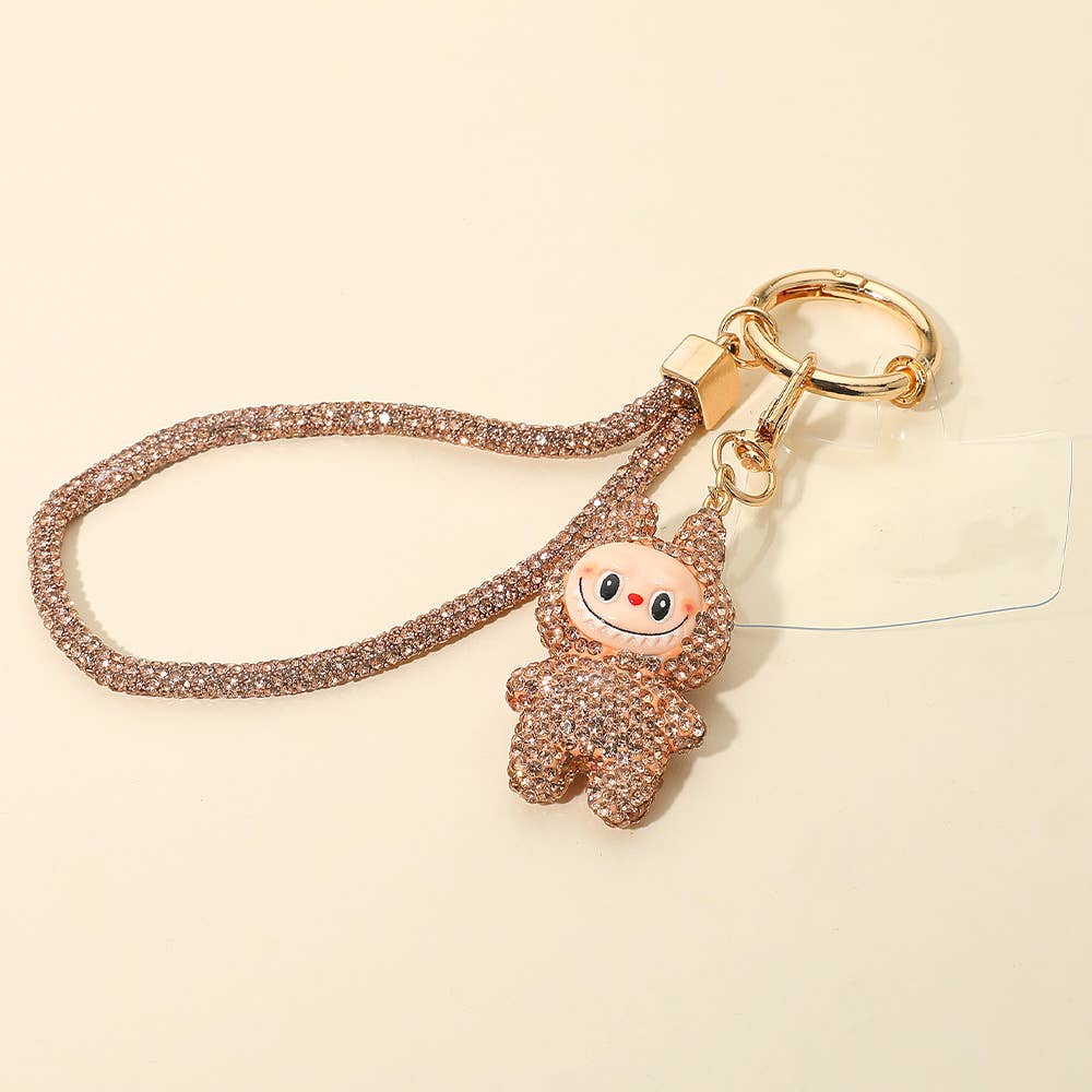 Sparkling Labubu Rhinestone Phone and Bag Charm
