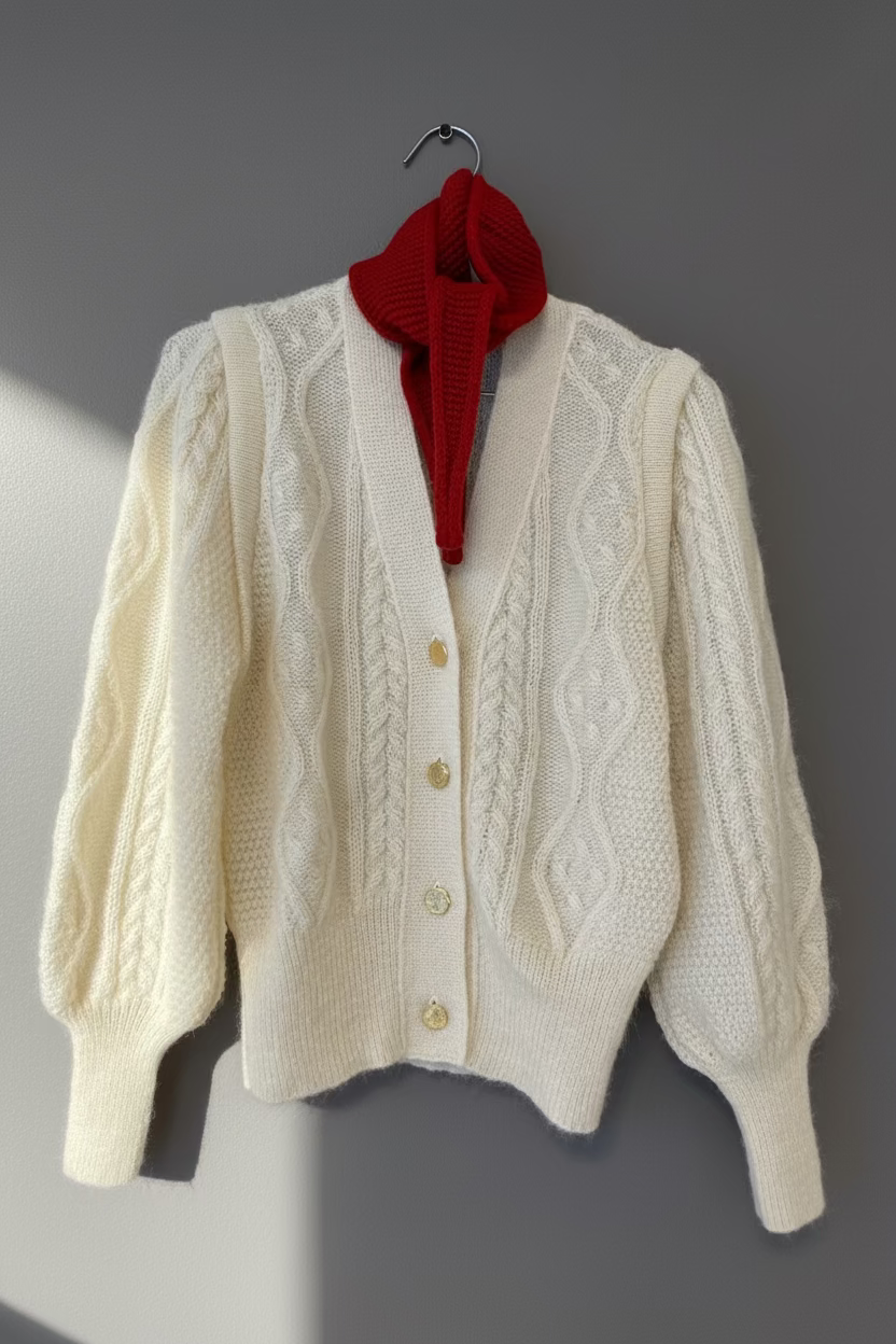 Helene cardigan WHITE