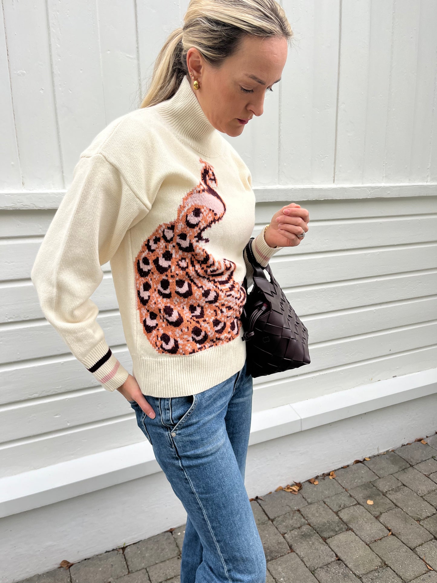 Peacock sweater ROSE