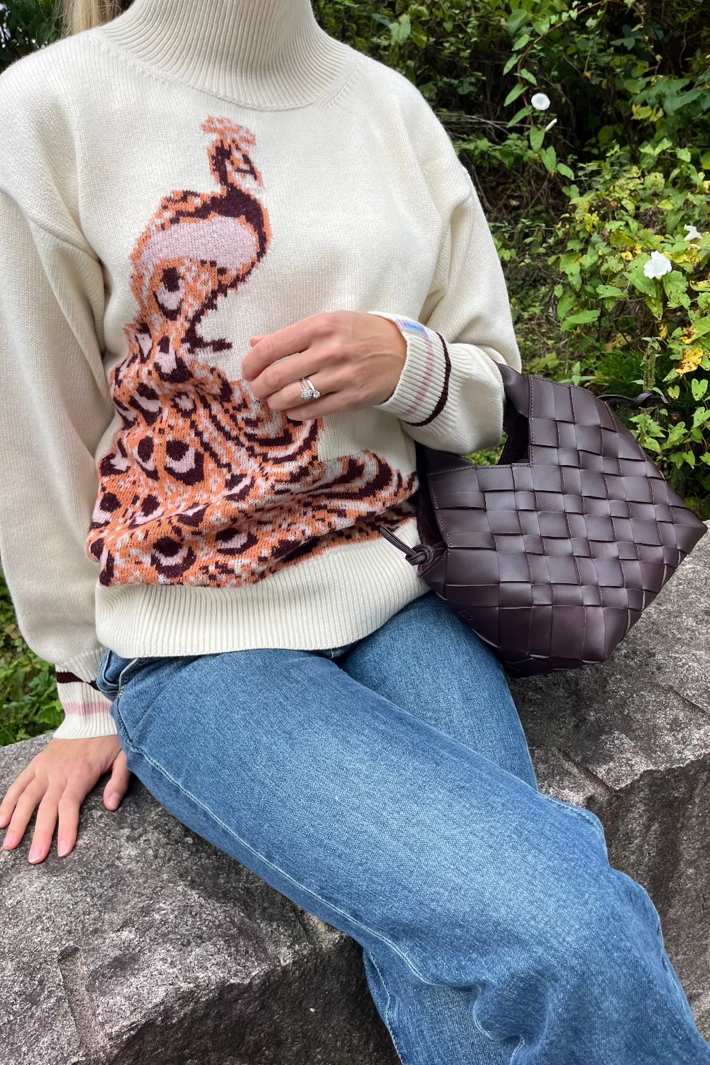 Peacock sweater ROSE