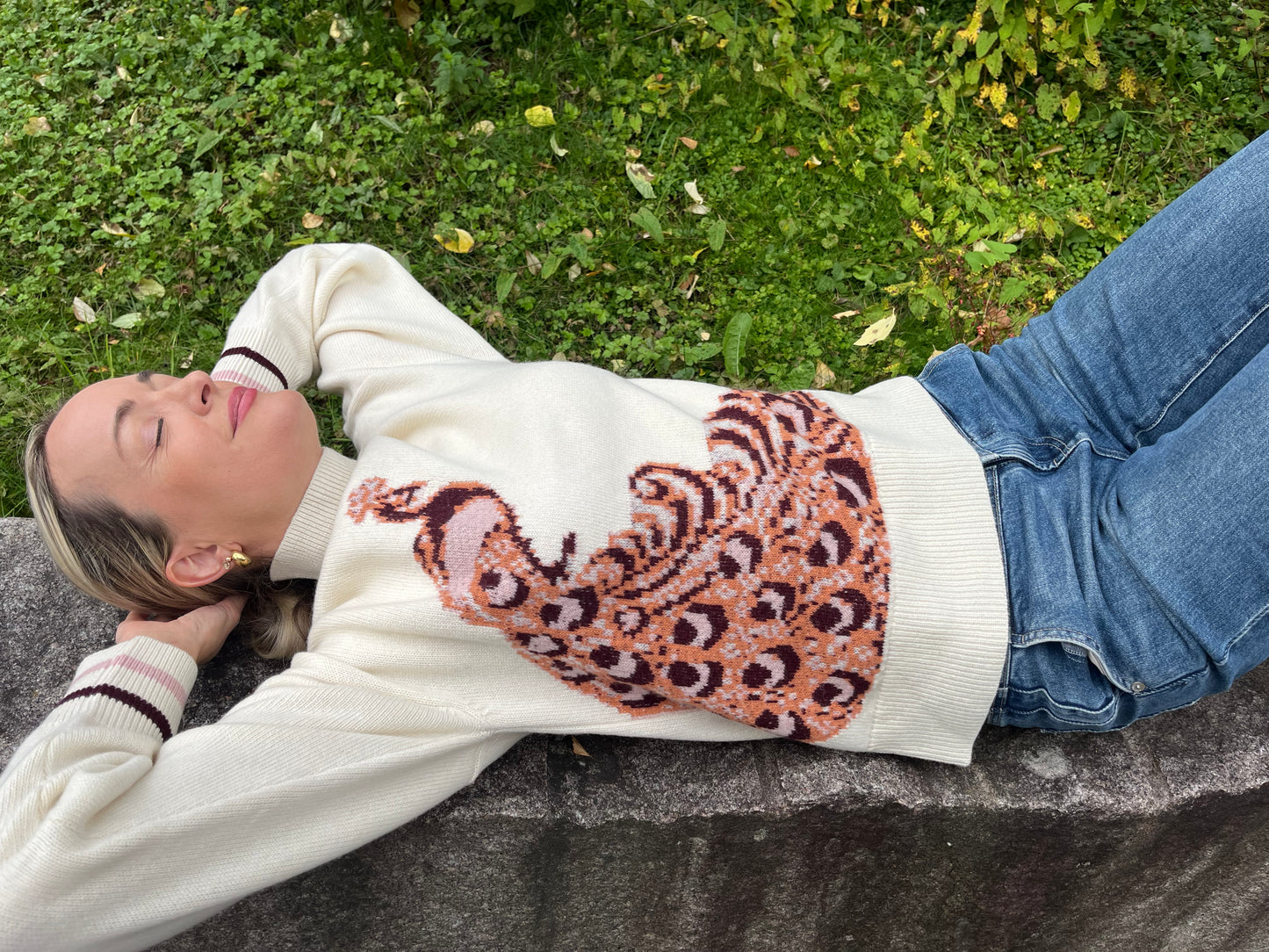 Peacock sweater ROSE