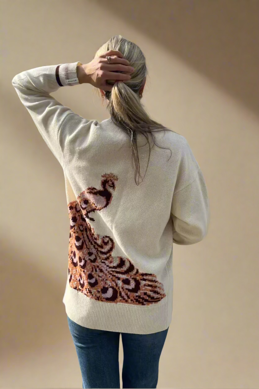 Peacock cardigan ROSE