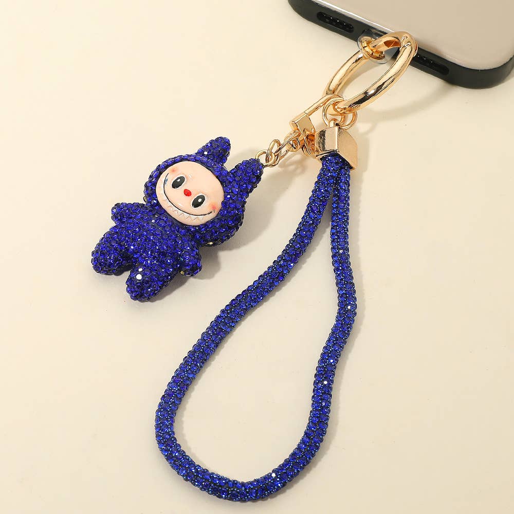 Sparkling Labubu Rhinestone Phone and Bag Charm