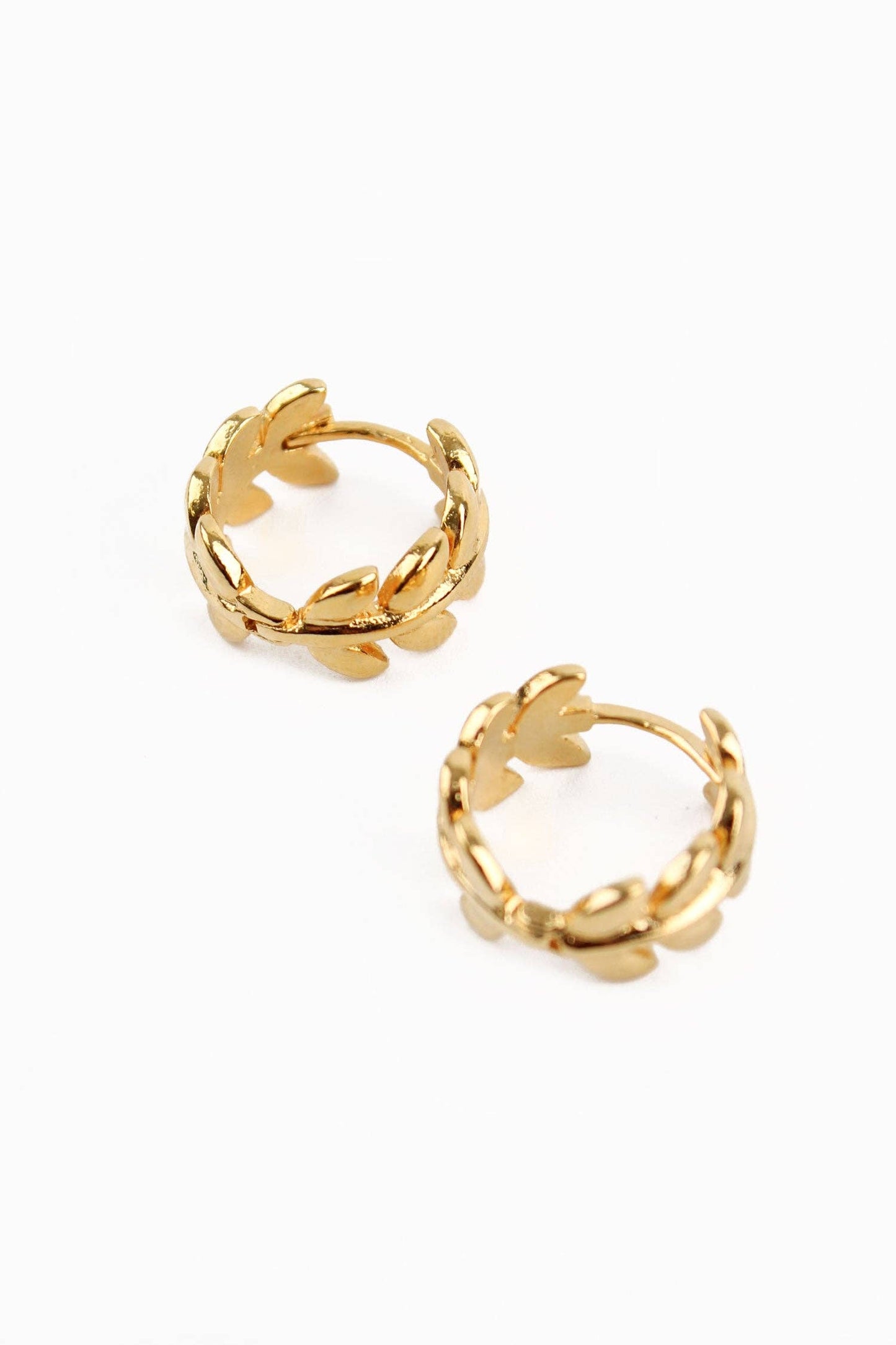 GOLD LEAF HOOPS