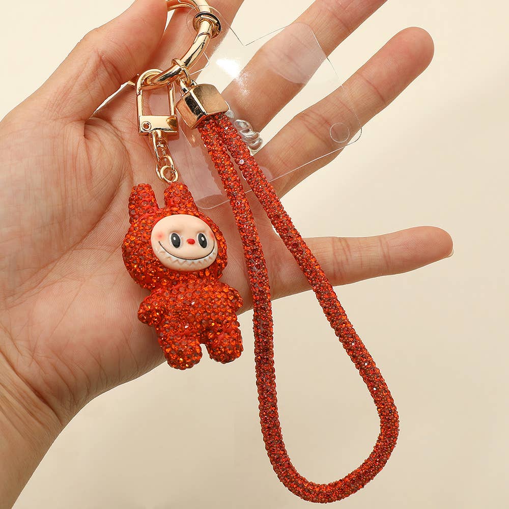 Sparkling Labubu Rhinestone Phone and Bag Charm