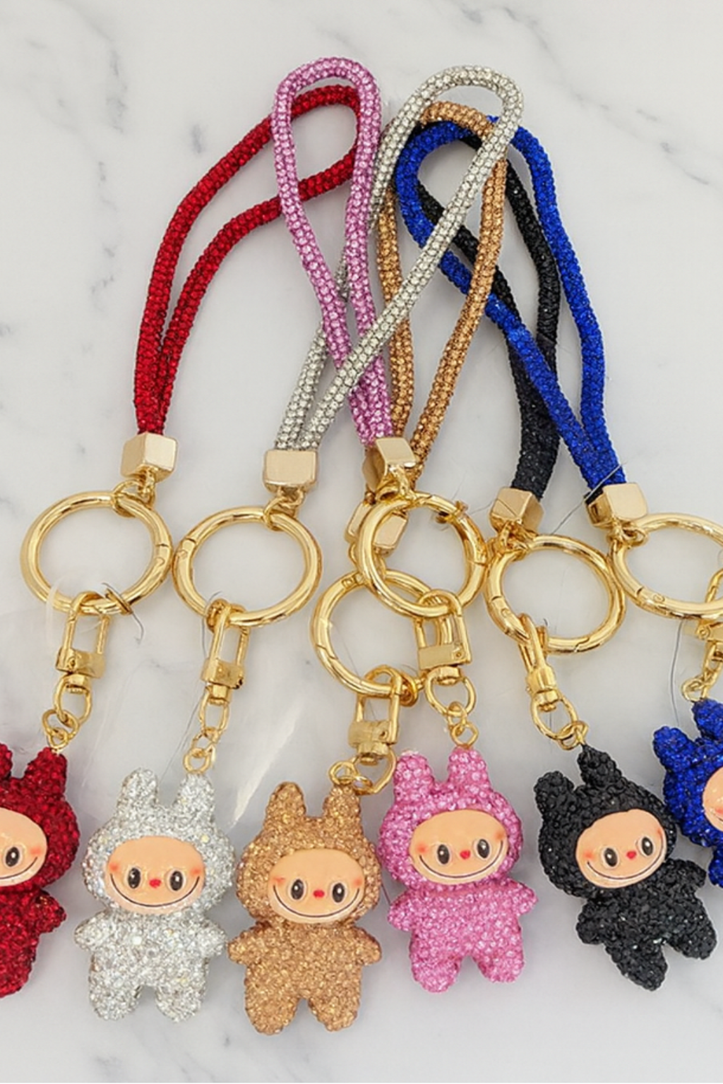 Sparkling Labubu Rhinestone Phone and Bag Charm